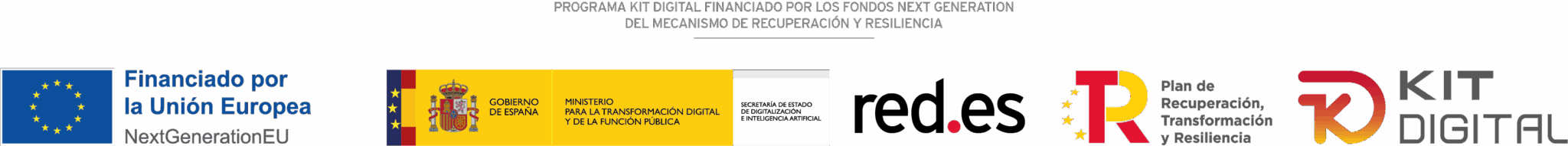 Financiado por la Unión Europea, NextGenerationEU. Plan de Recuperación, Transformación y Resiliencia. Kit Digital
