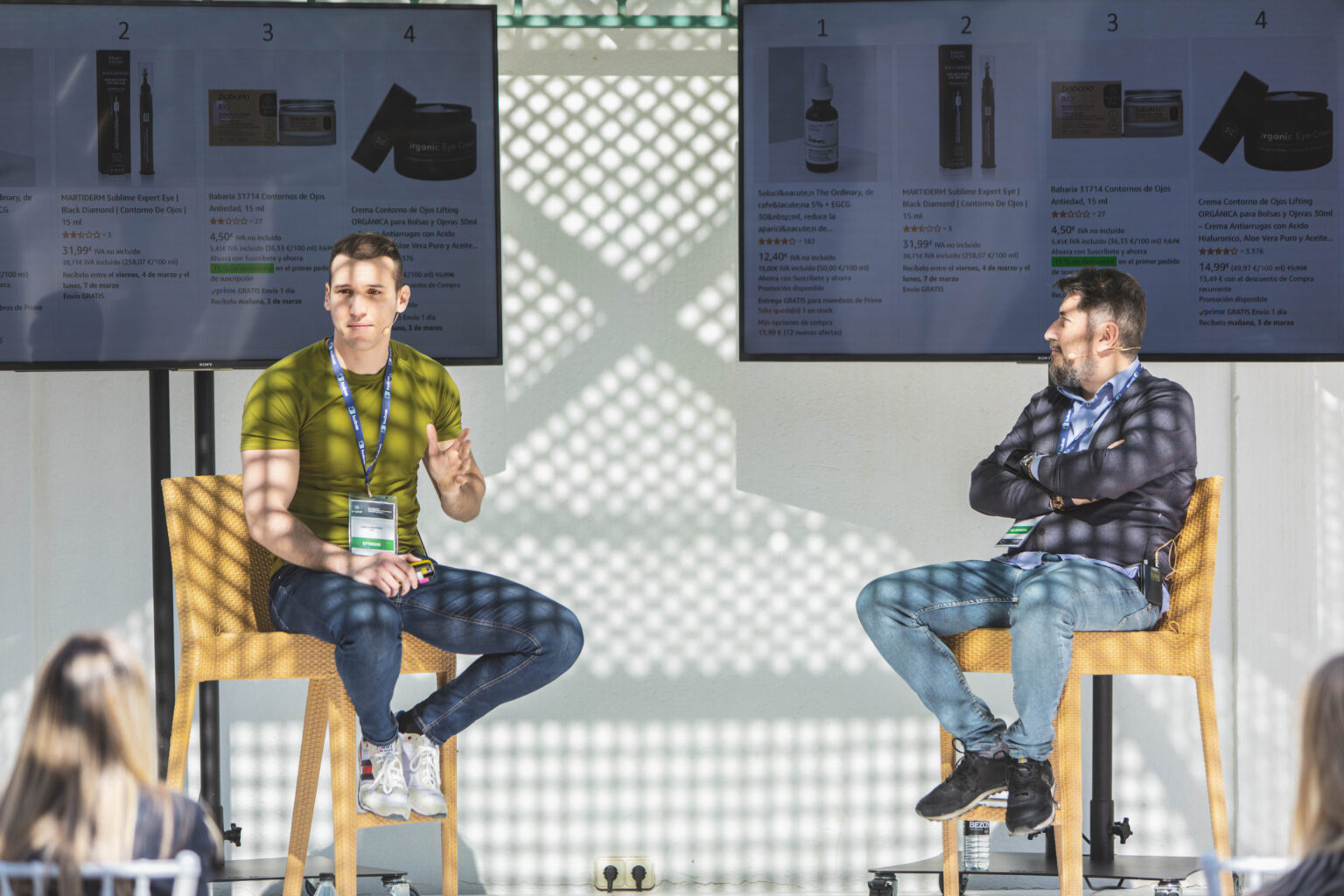 Carlos Martínez en una conversación en el escenario